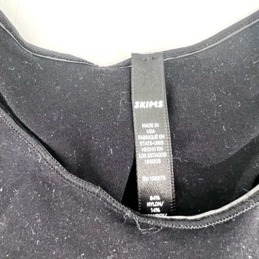 NWT Skims Seamless Core Control Thong‎ & Scoop Neck Bralette Onyx Small Medium - Picture 8 of 11